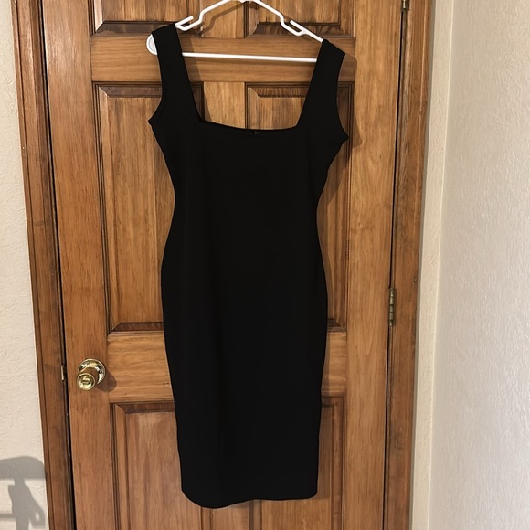 Boohoo black square neck dress size 12 - Picture 2 of 4